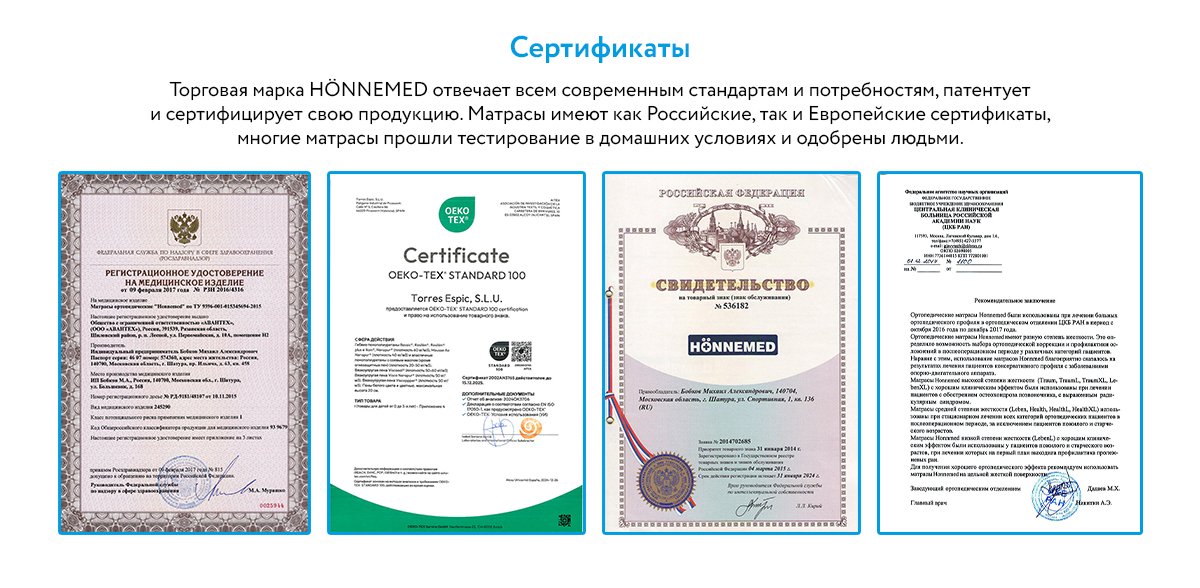 Ортопедический матрас Mr.Mattress Honnemed Leben L