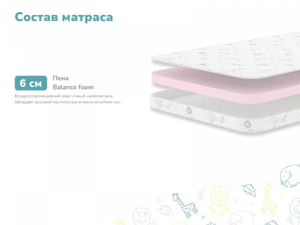 Купить Детский матрас Dimax Дрёмушка Лайт в Воронеже 